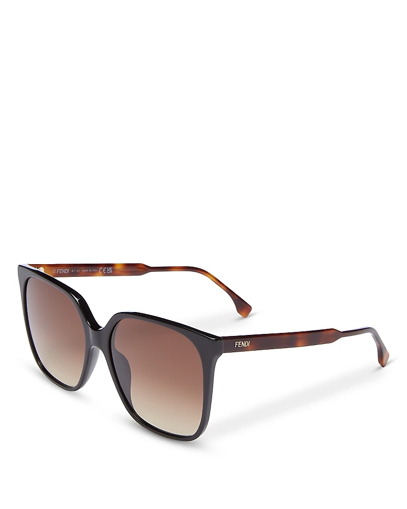 Fendi Square Sunglasses, 59mm