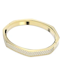 Dextera Pavé Octagon Bangle Bracelet Gold Tone