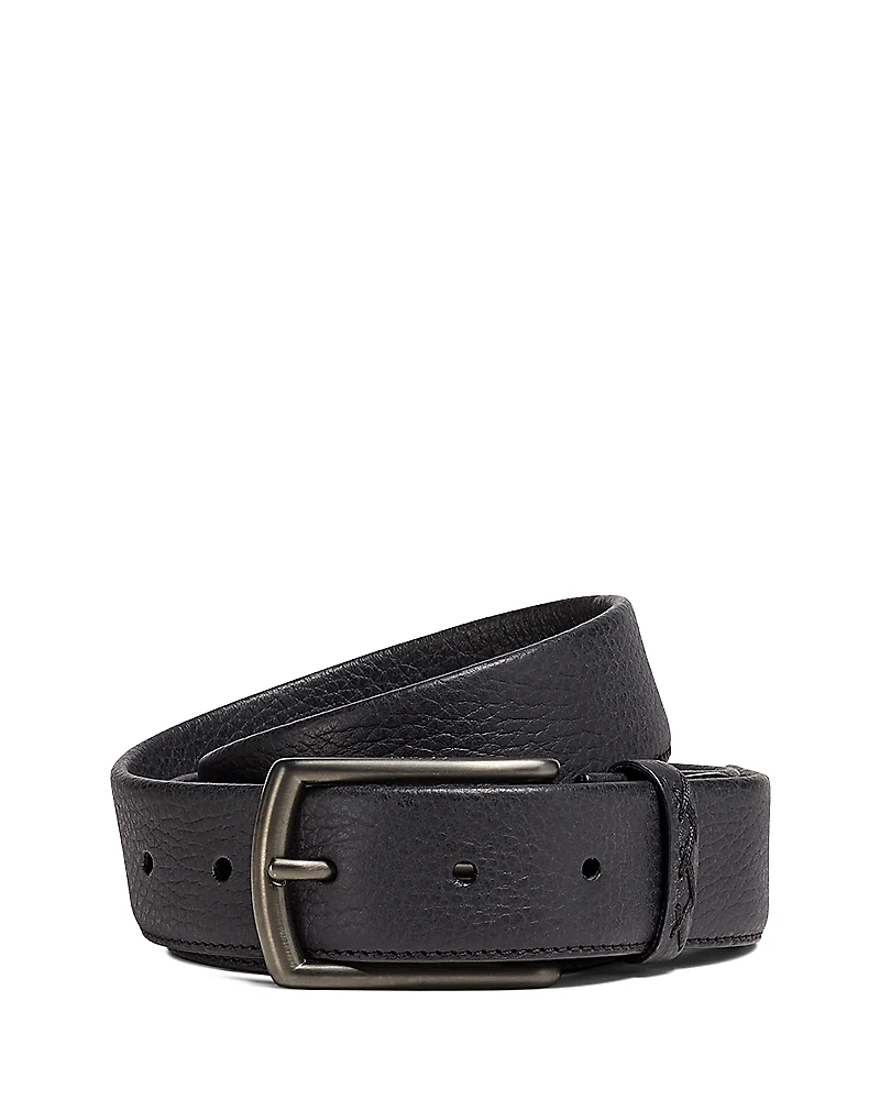 Zegna Z Lux Black Leather Belt