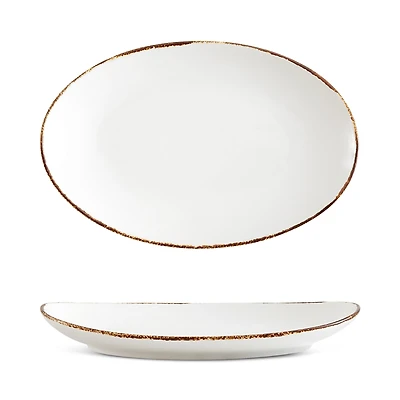 Fortessa Salt Oval Coupe Platter, 12.5