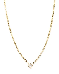 Bloomingdale's Fine Collection Diamond Princess Solitaire Pendant Necklace