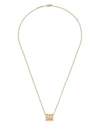 18K Yellow Gold Pulse Diamond Pendant Necklace, 17.7"
