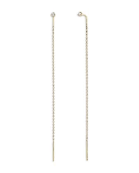 Zoe Chicco 14K Yellow Gold Diamond (0.06 tcw) Prong Threader Earrings