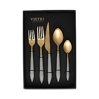 Ares Oro & Light Gray 20 Piece Flatware Set