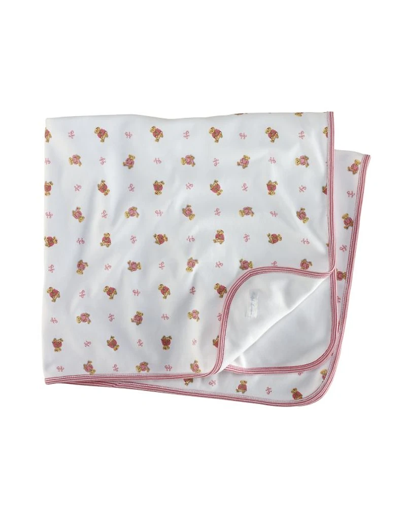 Girls' Layette Reversible Printed Receiving Blanket - Baby