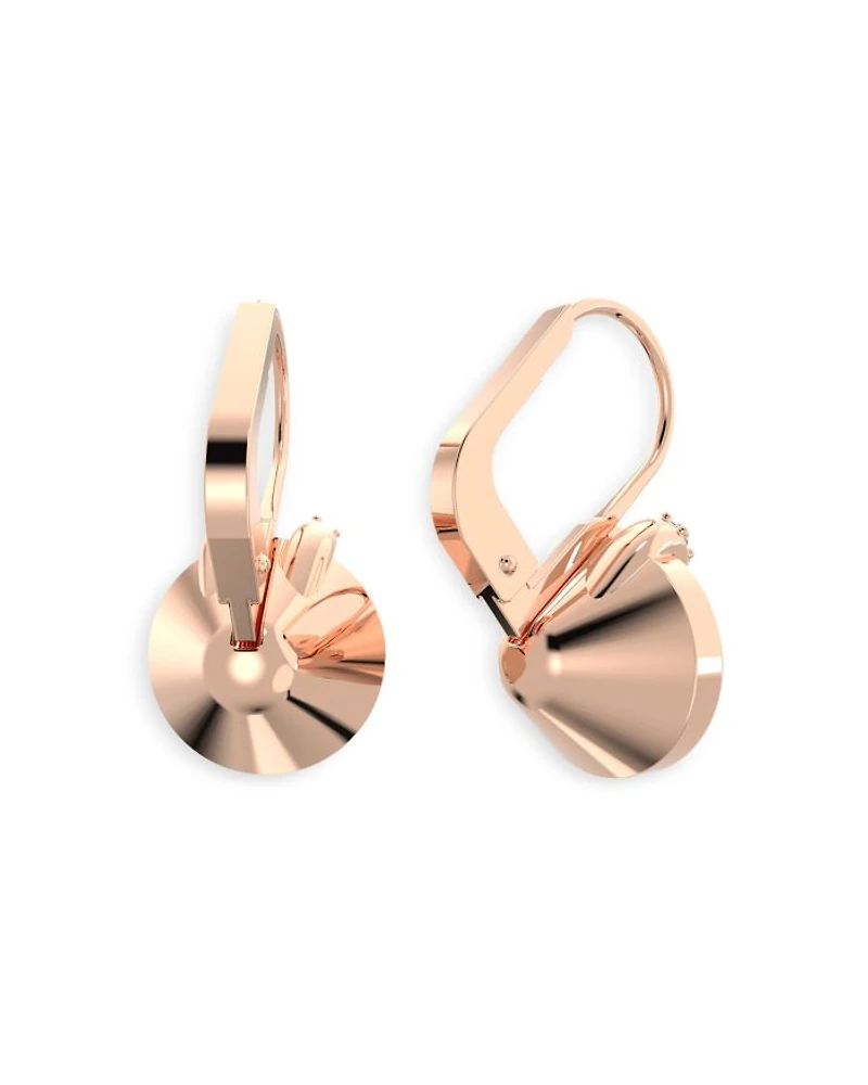 Bella V Crystal Drop Earrings in Gold Tone