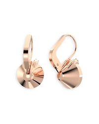 Bella V Crystal Drop Earrings in Gold Tone