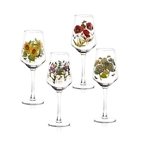 Botanic Garden Wine Glasses, Set of 4