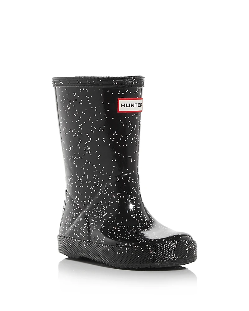 Hunter Unisex Original Kids First Classic Glitter Rain Boots - Toddler, Little Kid