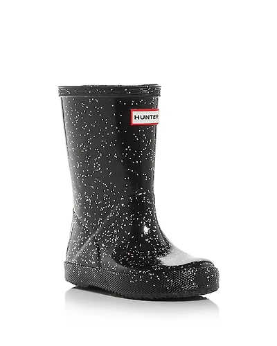 Hunter Unisex Original Kids First Classic Glitter Rain Boots - Toddler, Little Kid
