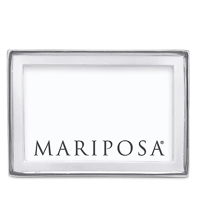 Mariposa Signature White 4 x 6 Picture Frame