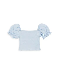 Girls' Marlee Smocked Floral Puff Sleeve Top