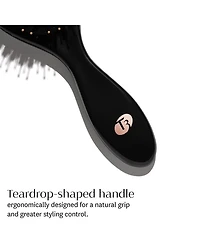 Polish & Shine Premium Faux Boar & Nylon Oval Hairbrush