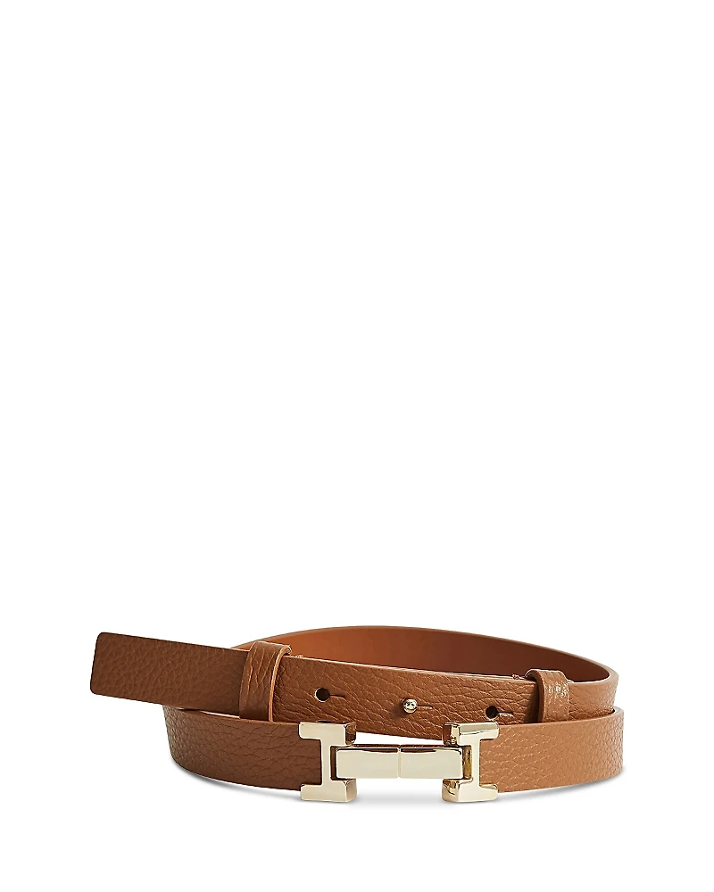 Reiss Women's Hayley Metal Hardware Leather Belt