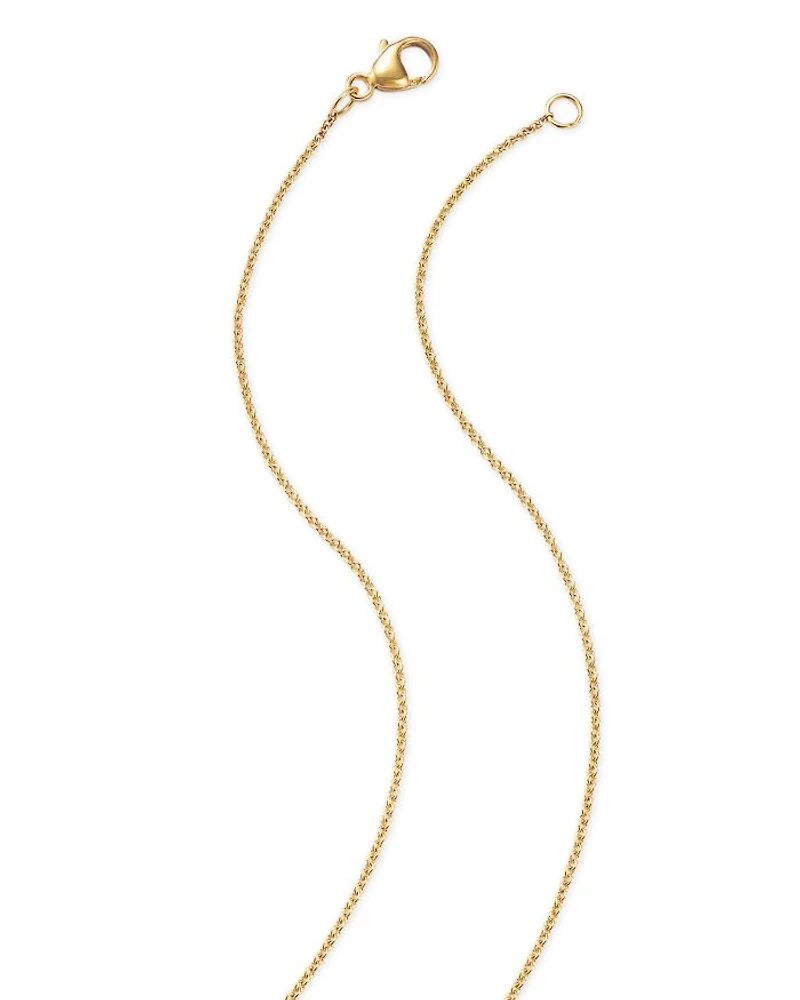 14K Yellow Gold Prong Diamonds Graduated Diamond Collar Necklace, 14-16"