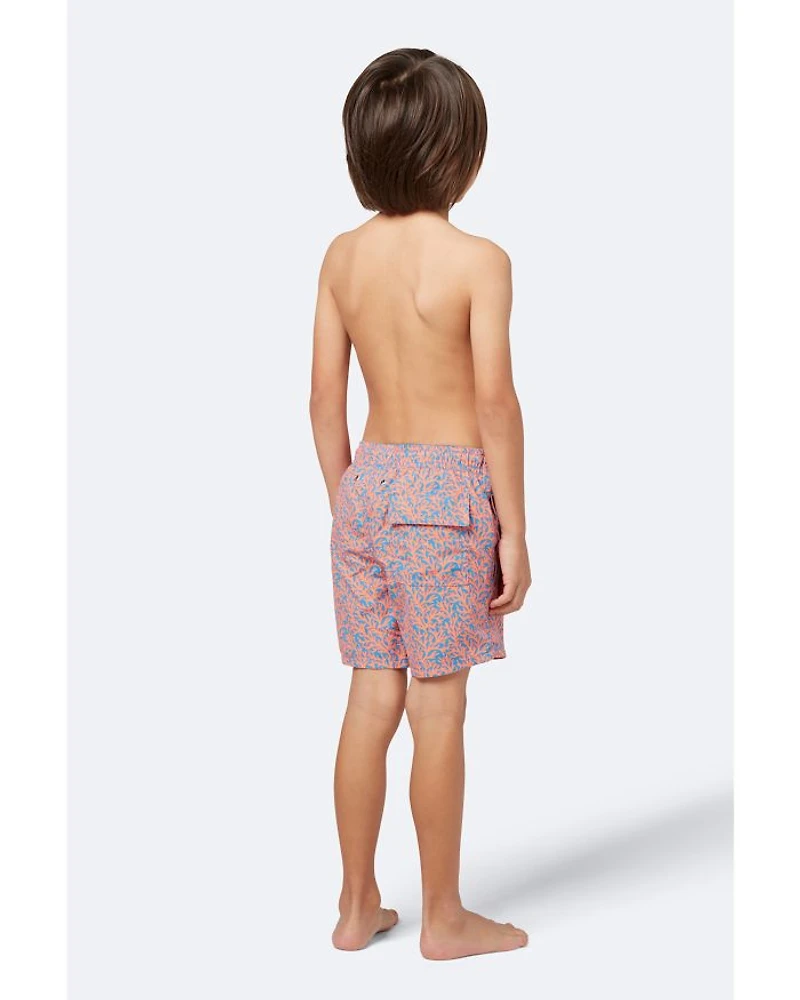 Boys' Coral Print Swim Trunks - Little Kid, Big Kid