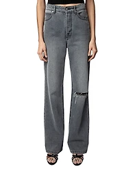 Zadig & Voltaire Evy Ripped Flared Jeans