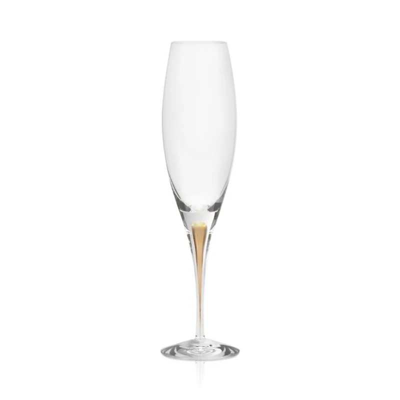 Intermezzo Gold Champagne Glasses, Set of 2