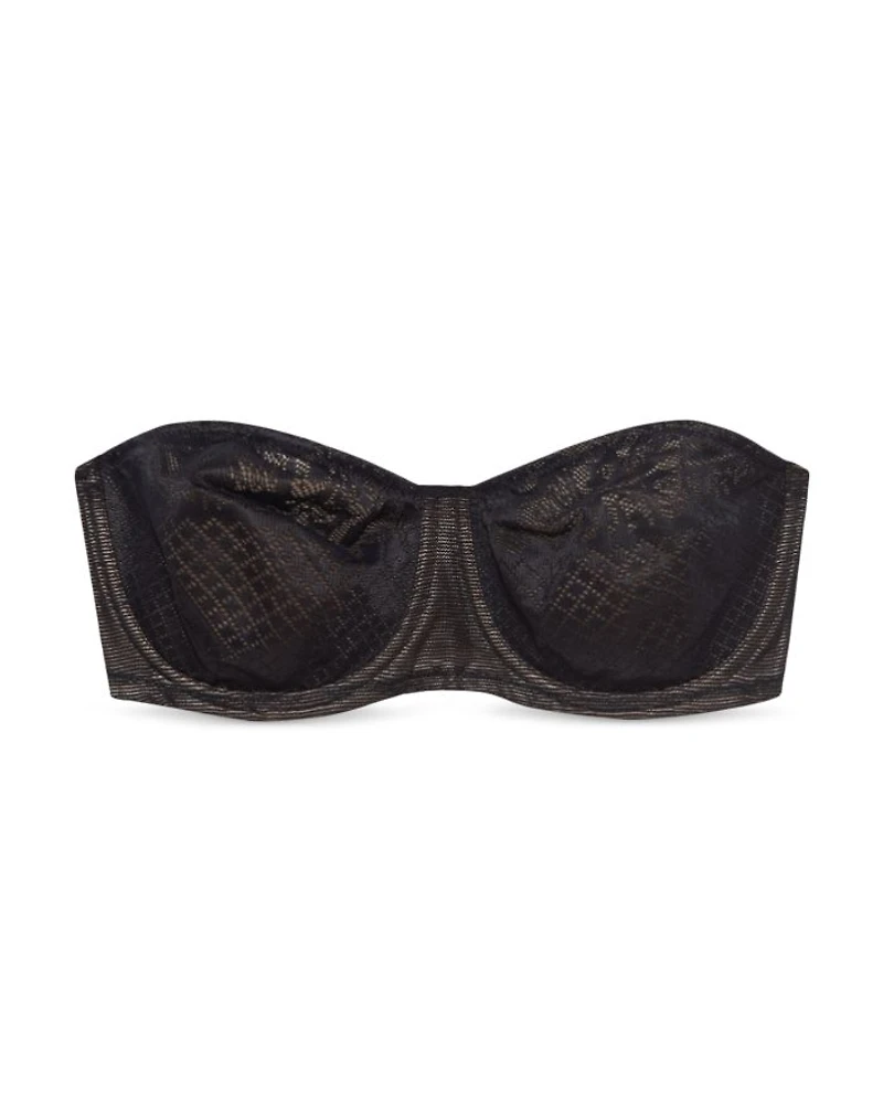 Visual Effects Strapless Lace Minimizer Bra