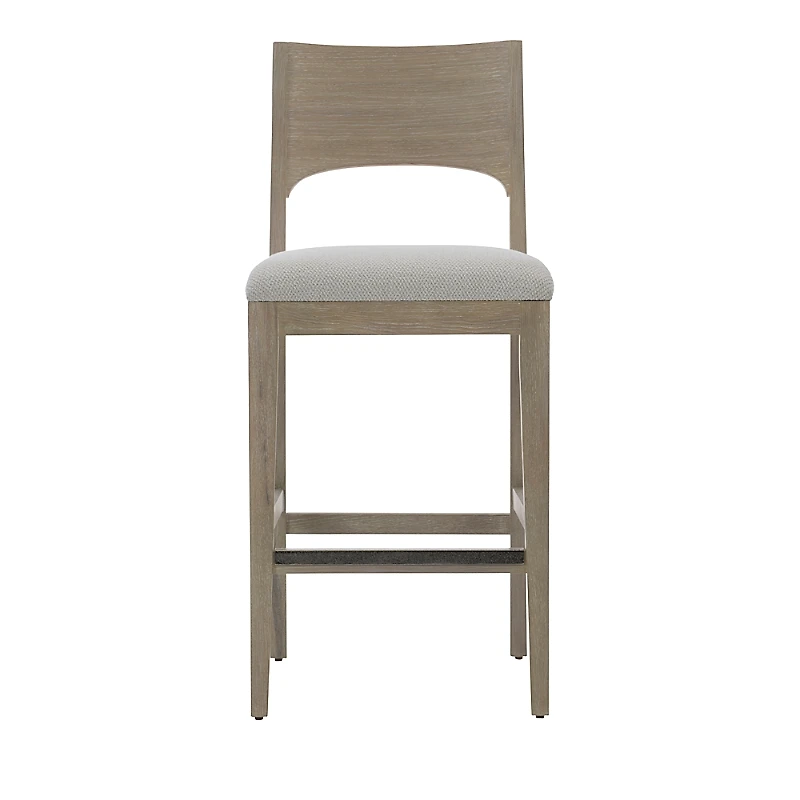 Bernhardt Solaria Wood Back Bar Stool