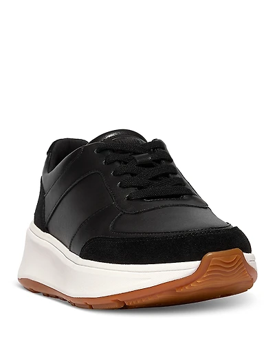 FitFlop Women's F-Mode Lace Up Low Top Platform Sneakers