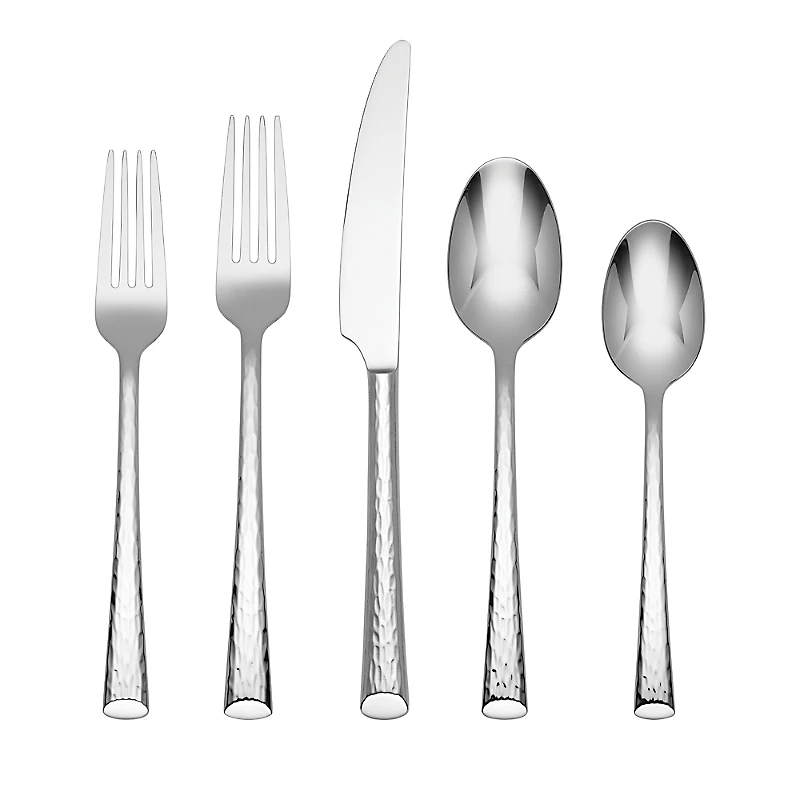 Hudson Park Collection Ingrid Hammered 42-Piece Flatware Set - Exclusive