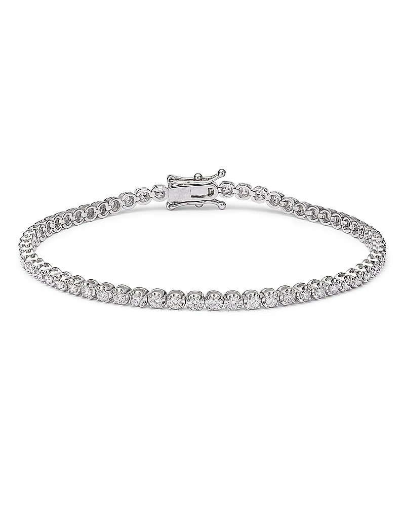 Bloomingdale's Fine Collection Certified Colorless Diamond Tennis Bracelet