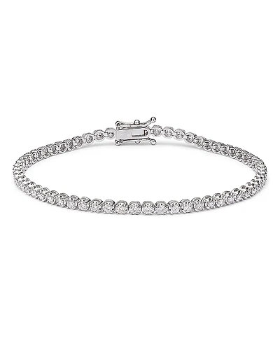 Bloomingdale's Fine Collection Certified Colorless Diamond Tennis Bracelet