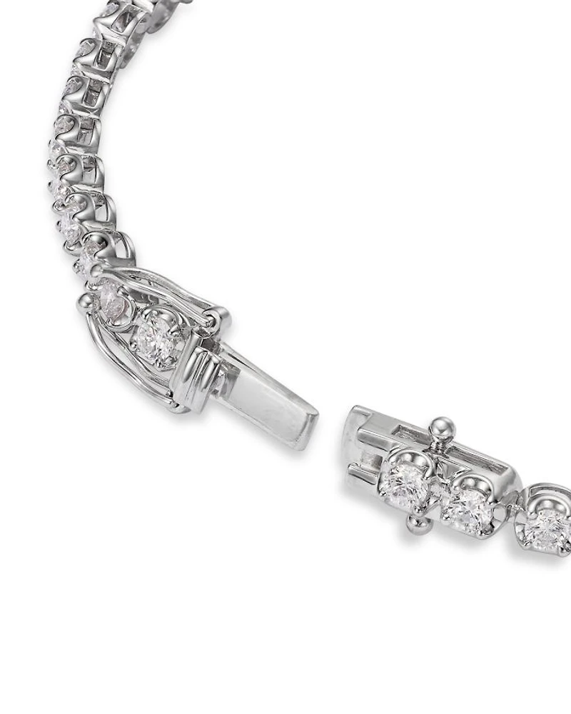 Certified Colorless Diamond Tennis Bracelet Collection 14K White Gold, 2.0-10.0 tcw