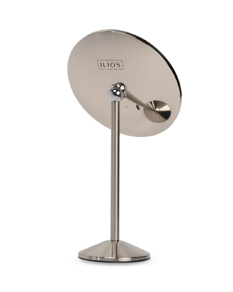 Round Rechargeable Makeup Mirror 5x Magnification