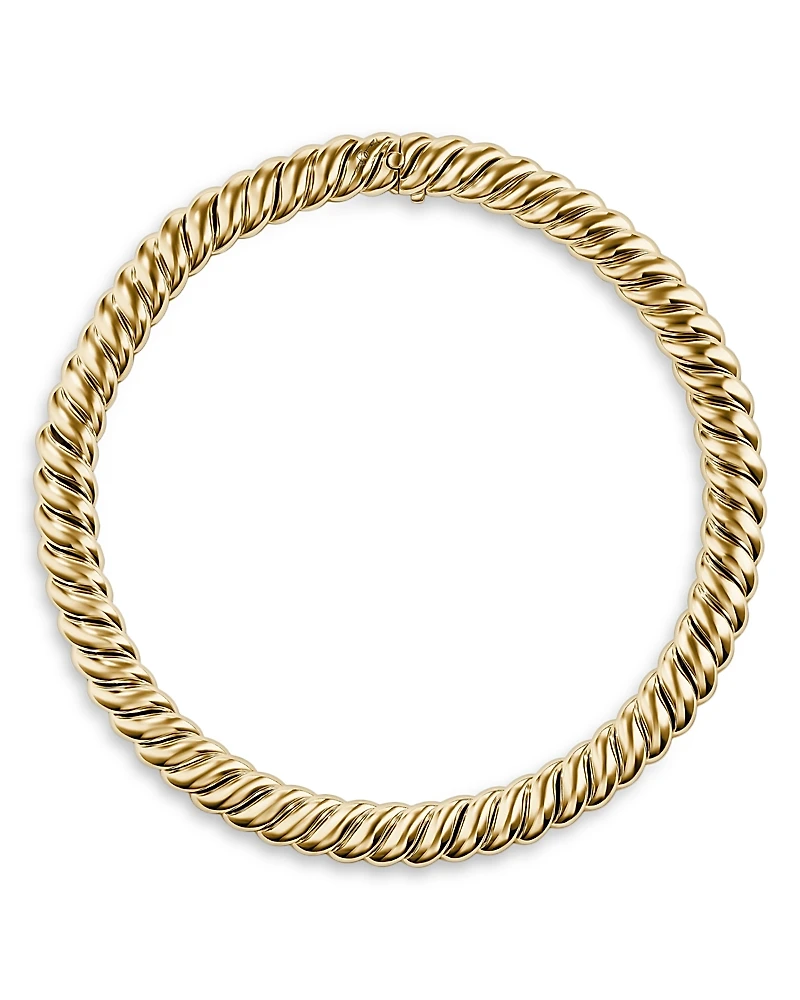 David Yurman 18K Yellow Gold Sculpted Cable Necklace, 17