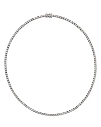 Diamond Classic Tennis Necklaces 14K White Gold, 3.0-7.0 tcw