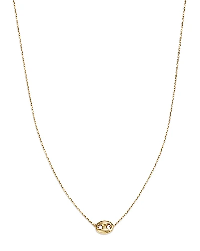 Alberto Amati 14K Yellow Gold Puff Mariner Link Pendant Necklace, 18