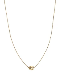 Alberto Amati 14K Yellow Gold Puff Mariner Link Pendant Necklace, 18