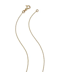 14K Yellow Gold Puff Mariner Link Pendant Necklace, 18"