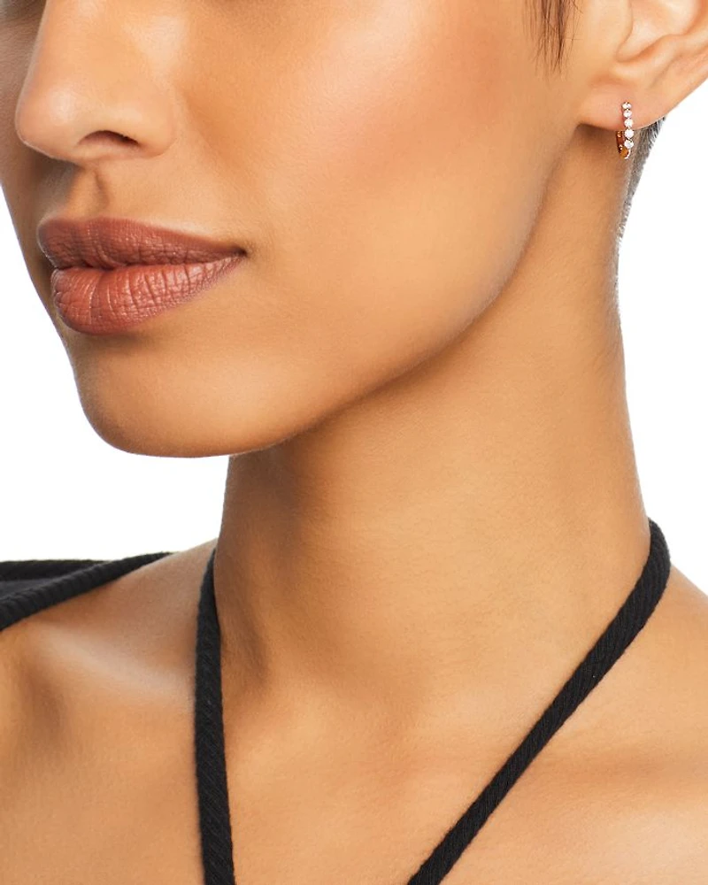 Diamond Mini Hoop Earring Collection 14K Gold, 0.25 tcw