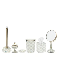 Sterling Check Enamel Curiosity Pot