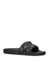 Kurt Geiger London Women's Meena Eagle Drench Quilted Slide Sandals