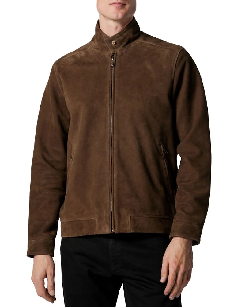 Glen Massey Suede Full Zip Jacket