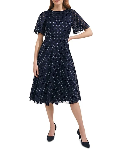 Ceira Flutter Sleeve Dress