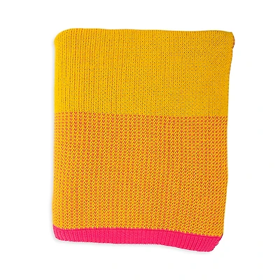 Pink Lemonade Ribbed Hearts Throw