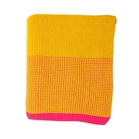 Pink Lemonade Ribbed Hearts Throw