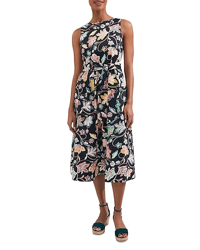 Hobbs London Emilie Cotton Floral Midi Dress