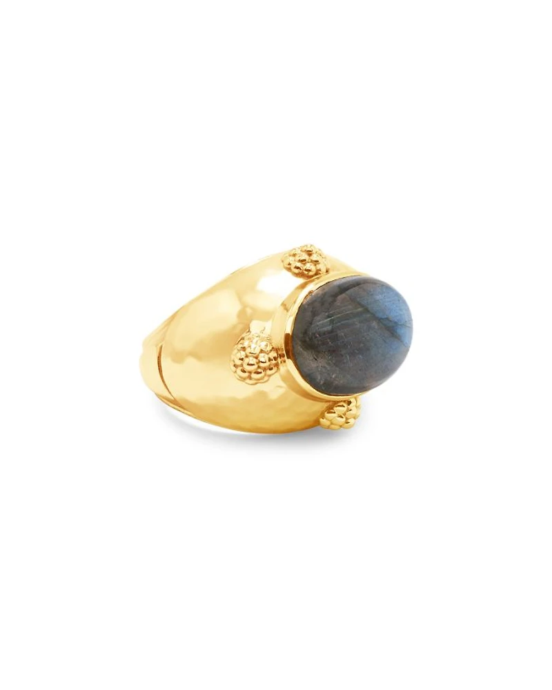 Cleopatra Oval Labradorite Ring