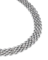 14K Yellow Gold & 14K White Gold Diamond Panther Collar Necklace, 18"