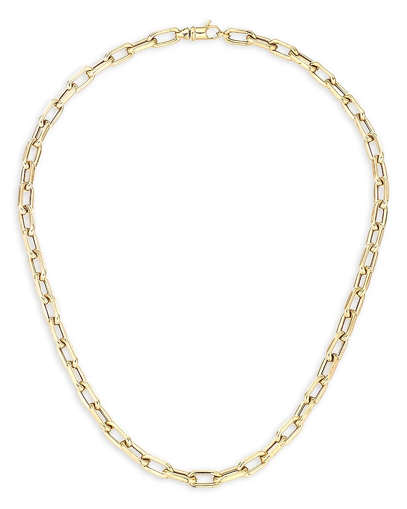 Adina Reyter 14K Yellow Gold Oval Link Collar Necklace, 16