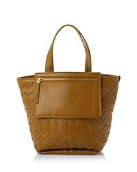 Bottega Veneta Small Flip Flap Intrecciato Leather Shoulder Bag