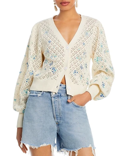 Crochet Pointelle Cardigan - Exclusive