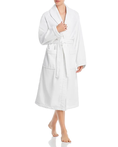 Frette Shawl Collar Bathrobe with Piping