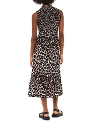 Heidi Leopard Spot Midi Dress